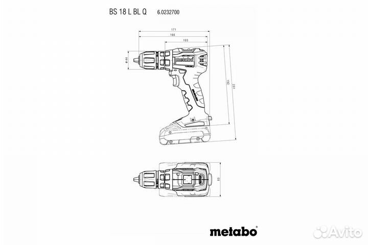 Дрель-шуруповерт Metabo BS 18 L BL Q 602327500