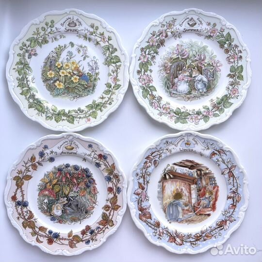 Brambly Hedge. Коллекционные фарфоровые тарелки
