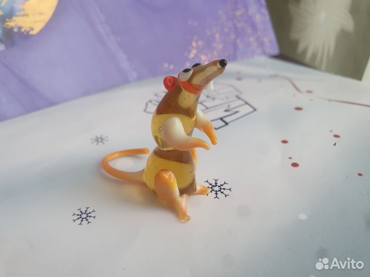 Стеклянные фигурки животных