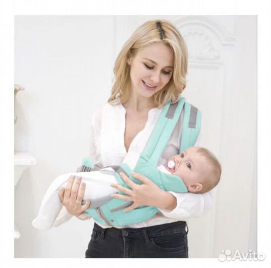 Рюкзак переноска кенгуру, мятный