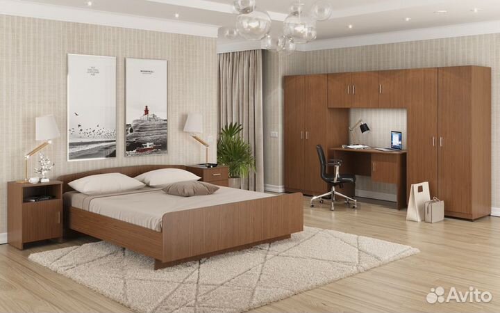 Мебель (кровать,тумба шкаф для номера)