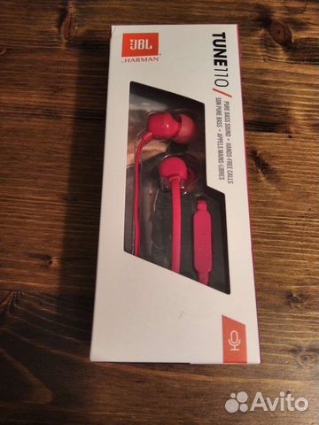 Наушники JBL Tune 110 внутриканальные