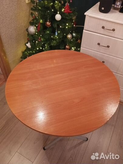 Стол кухонный круглый раскладной бу