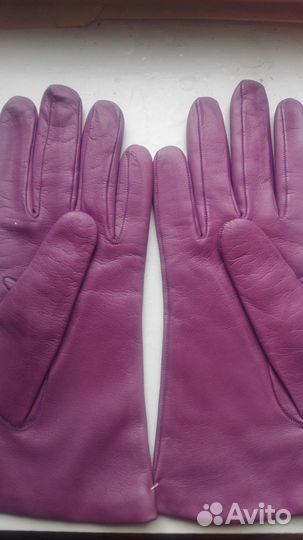 Перчатки женские кожаные новые