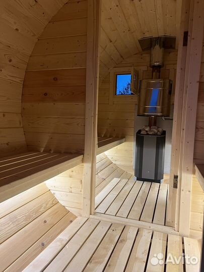 Баня бочка на колесах аренда