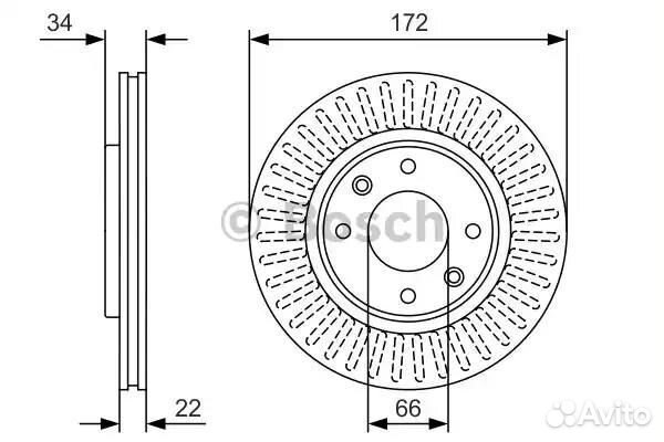 Диск тормозной 0986479R63