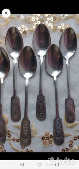 Чайные мельхиоровые ложки