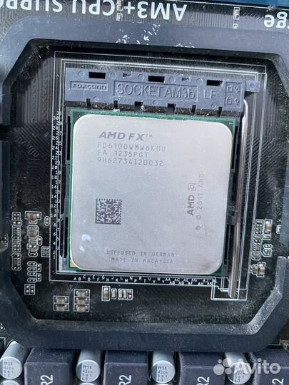 Материнская плата AM3+ с процессором FX6300