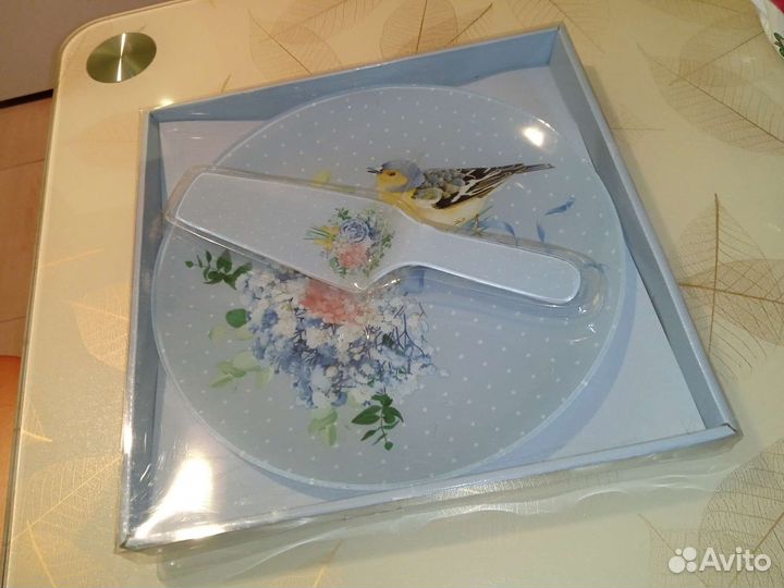 Блюдо для торта с лопаткой