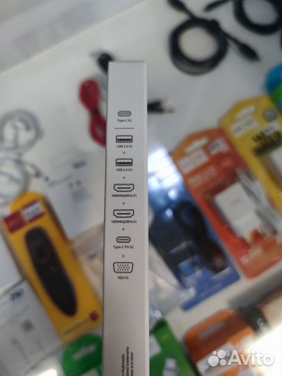 Usb type c hub хаб hdmi baseus 7-in-1 новый