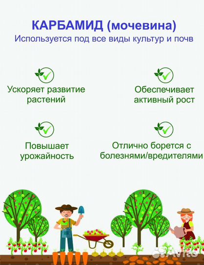 Удобрения карбамид 500гр