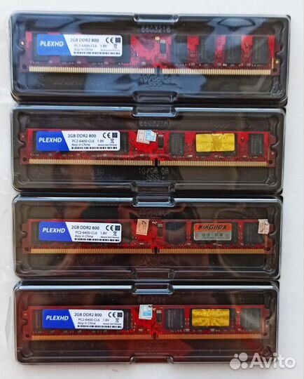 DDR2 2Gb 800Mhz 4 планки