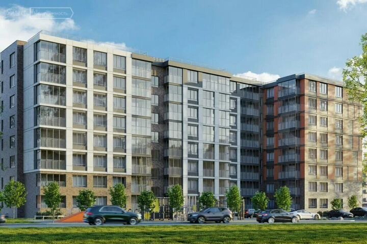 2-к. квартира, 68,8 м², 6/9 эт.