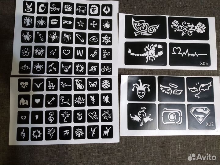 Трафареты для тату