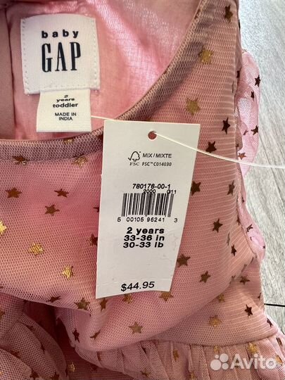 Платье для девочки GAP на 95 см 2 года