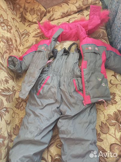 Зимний комбинезон для девочки 92