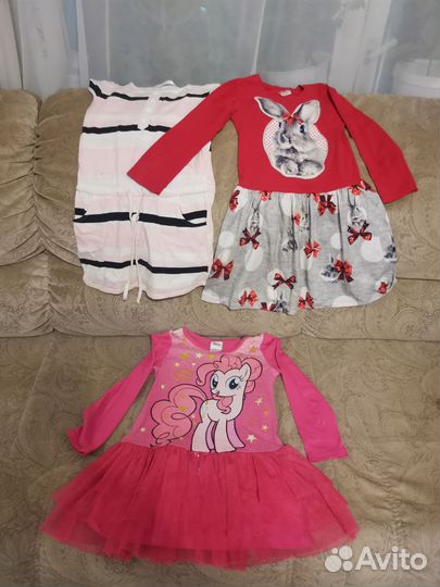 Детские вещи пакетом для девочек, 110 - 140