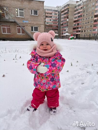 Зимний комбинезон для девочки 98