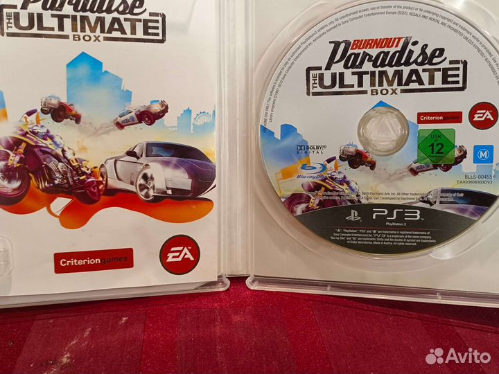 Игра PS3 Burnout Paradise the ultimate