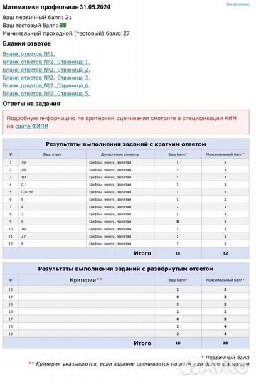 Репетитор по математике