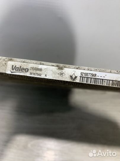 Радиатор кондиционера Renault logan