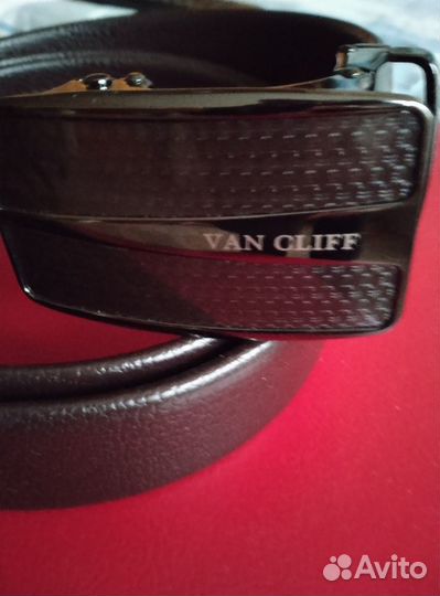 Ремень Van Cliff пряжка-автомат кожаный Нидерланды