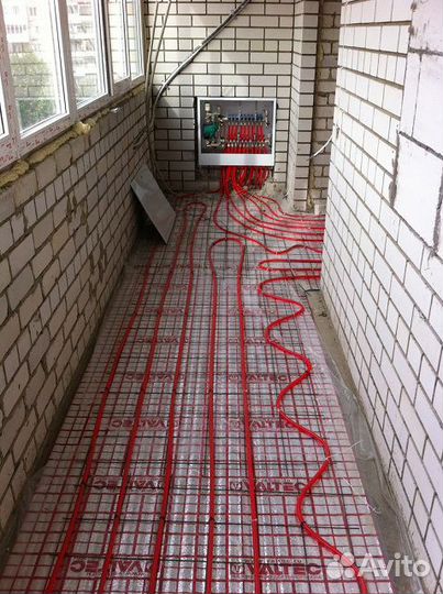 Монтаж теплого водяного пола