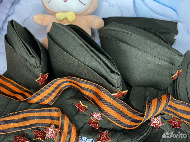 Пилотка (без подкладки) тёмно зелёная