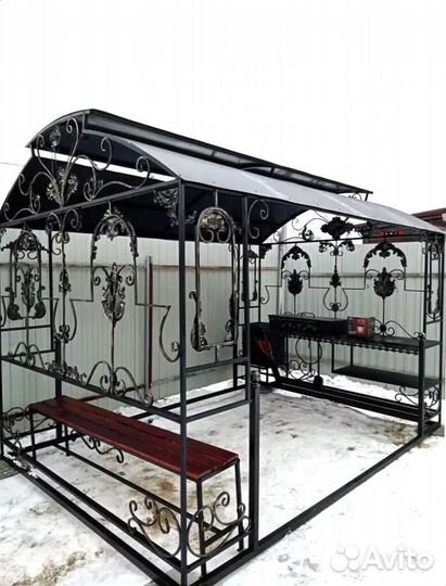 Мангал С печкой под казан