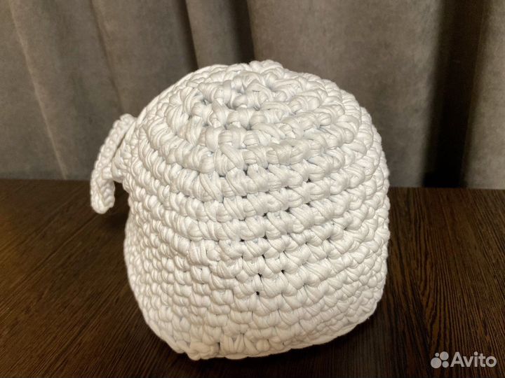 Вязаная люлька для куклы
