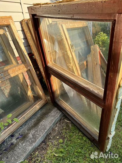 Окна деревянные бу. Самовывоз, Чеховский р-н, мо