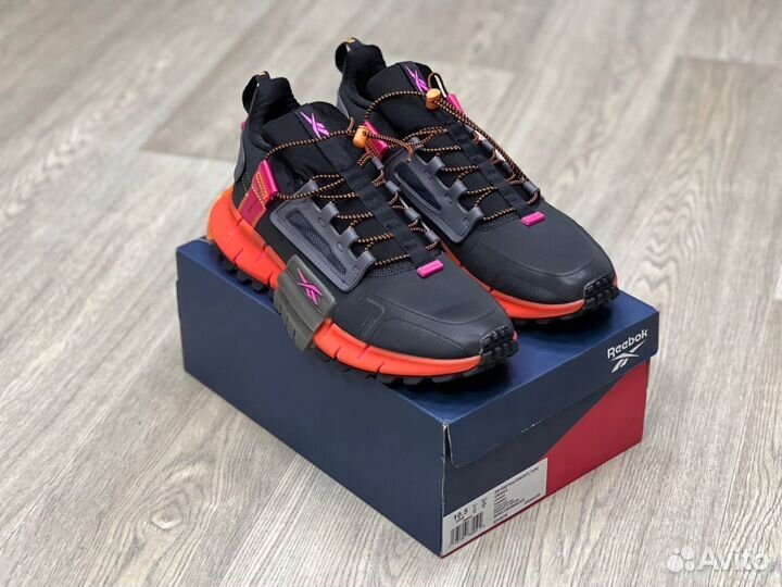 Кроссовки Reebok Zig Kinetica Black Vis Orange