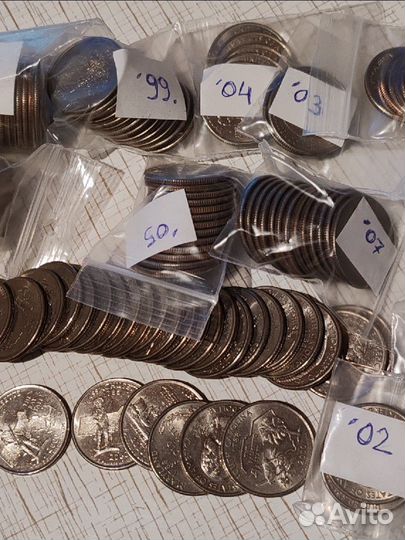 США 25 ц.1999-2008 серия 