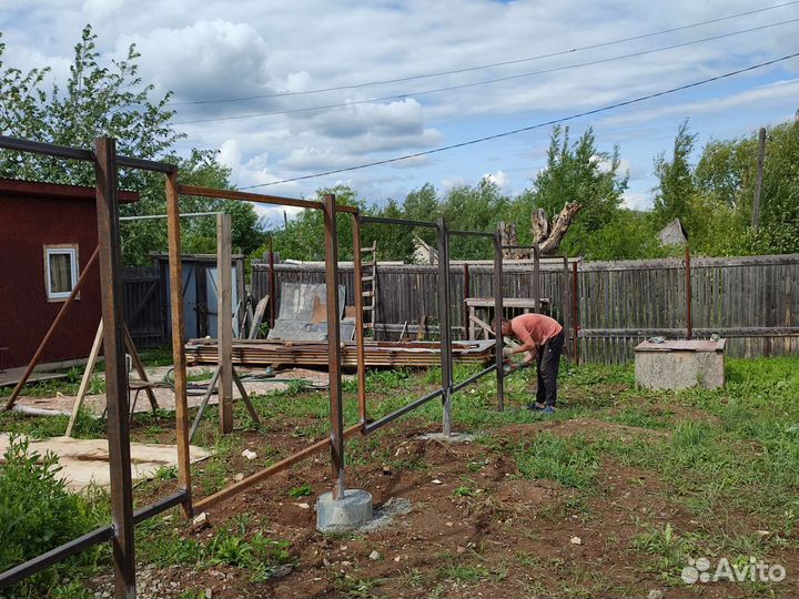 Заборы, беседки, навесы, кровля