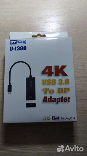 Адаптер с USB 3.0 на Display Port в 4K разрешение