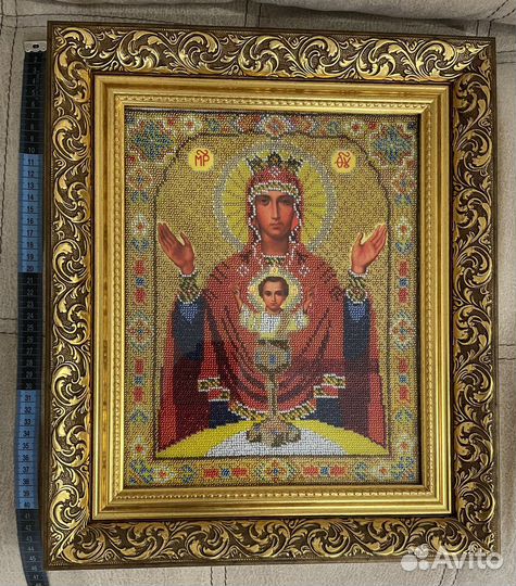 Иконы из бисера ручной работы