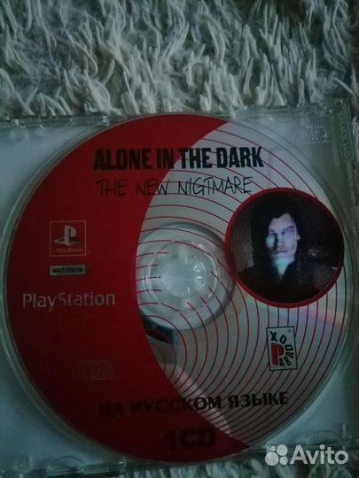 Диск на ps1 Alone of the dark коллекционная версия