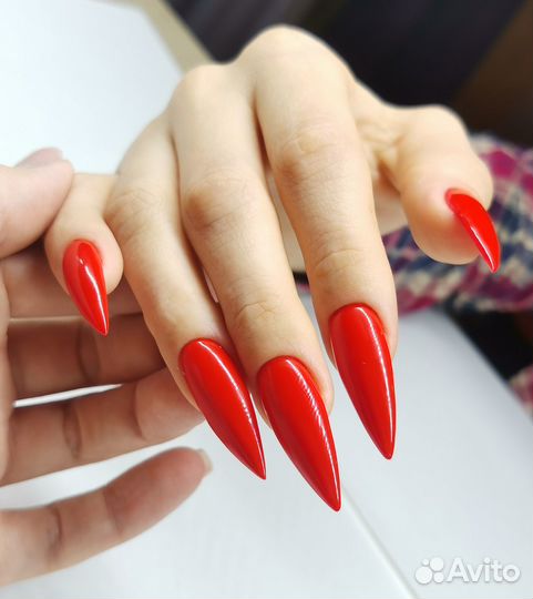 Наращивание ногтей гель-лак