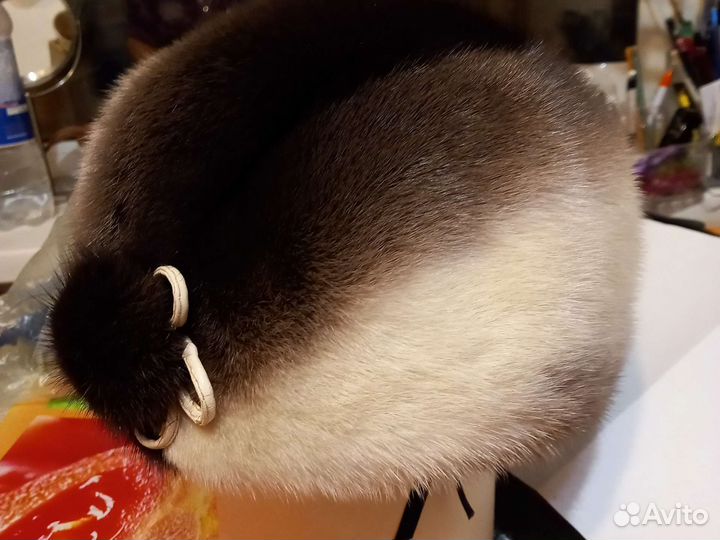 Шапка норковая жен