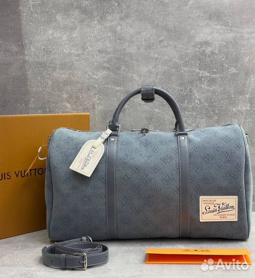 Дорожная сумка Louis Vuitton джинсовая