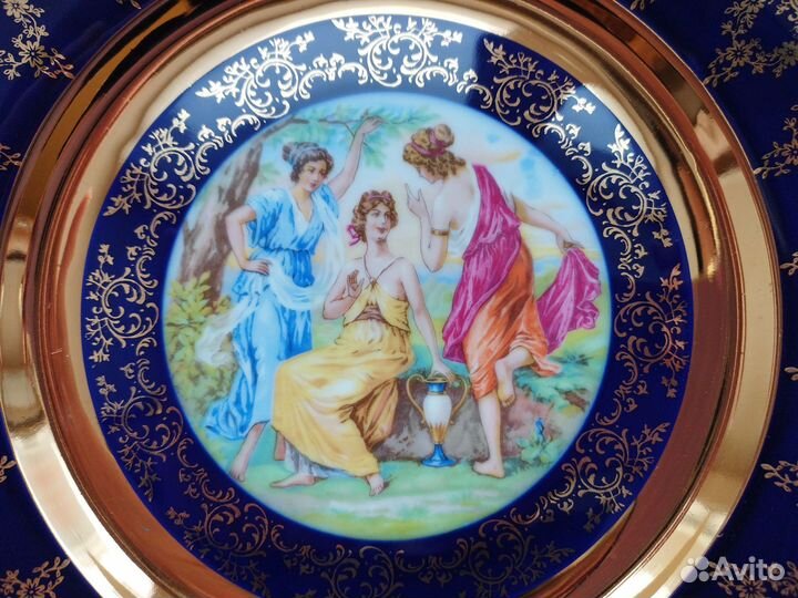 Блюдо, Epiag, Чехословакия,кобальт