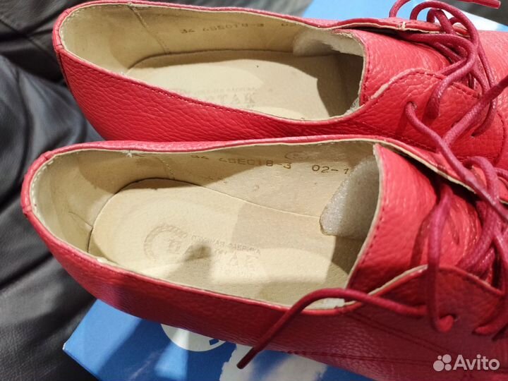 Полуботиночки кожаные д/девочки 34 размера