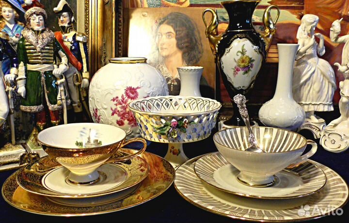 Чайная пара трио.Чашки и блюдца.Германия