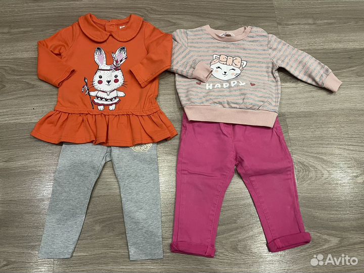 Фирменные вещи пакетом на девочку 74 80