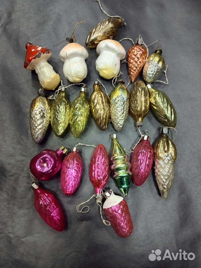 Елочные игрушки лот 120шт + бусы + звезда