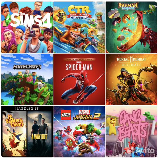 Minecraft + детские игры PS5 & PS4