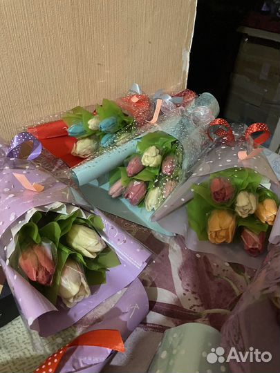 Шоколадные тюльпаны, ромашки к 1 сентября