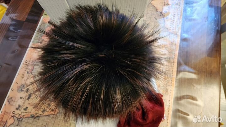 Шапка женская енот снопик