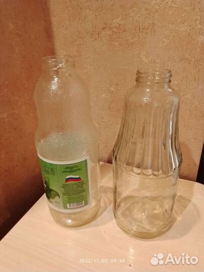 Стеклянная бутылка 1 л