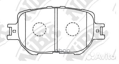 Колодки торм.пер. PN1550 NiBK